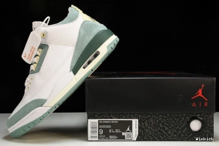 “ Air Jordan DT8532-130 3 GREEN WHITE 0712
